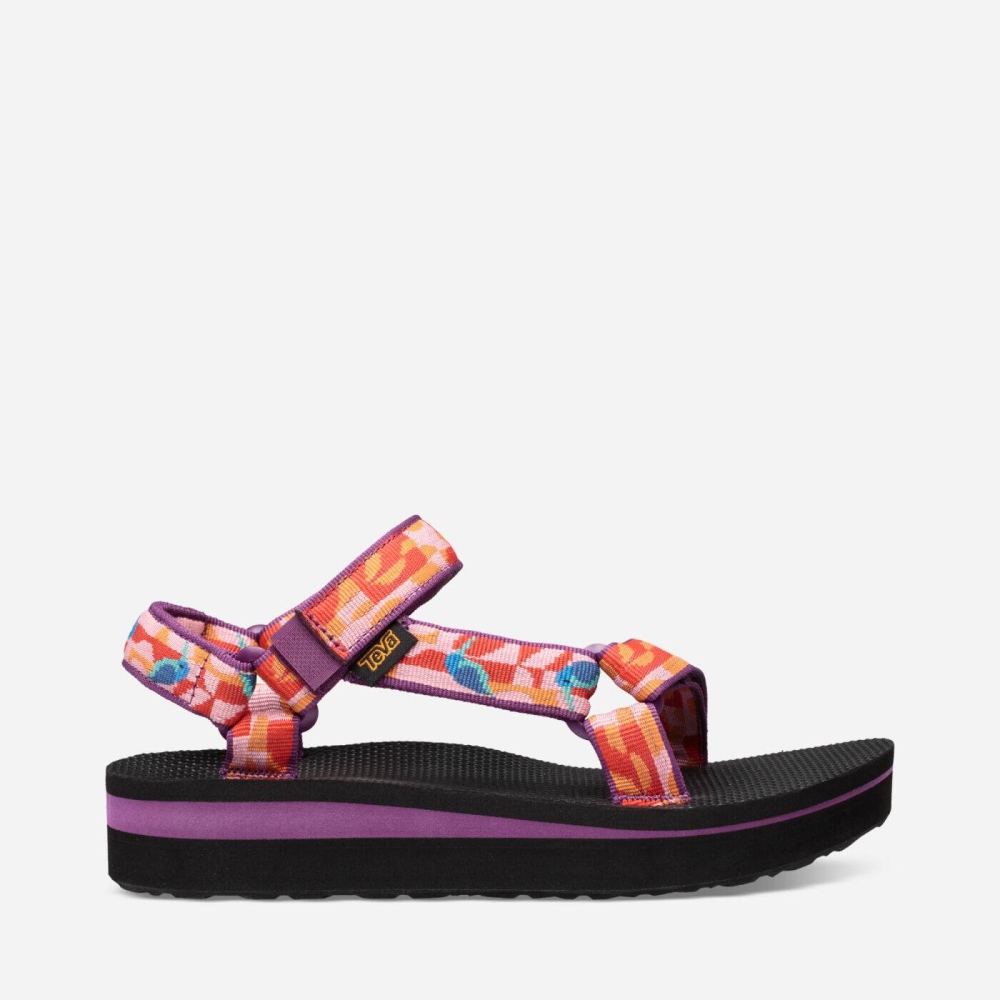 Teva Midform Universal Women's Black / Multicolor Sandals CA49989 Canada Online